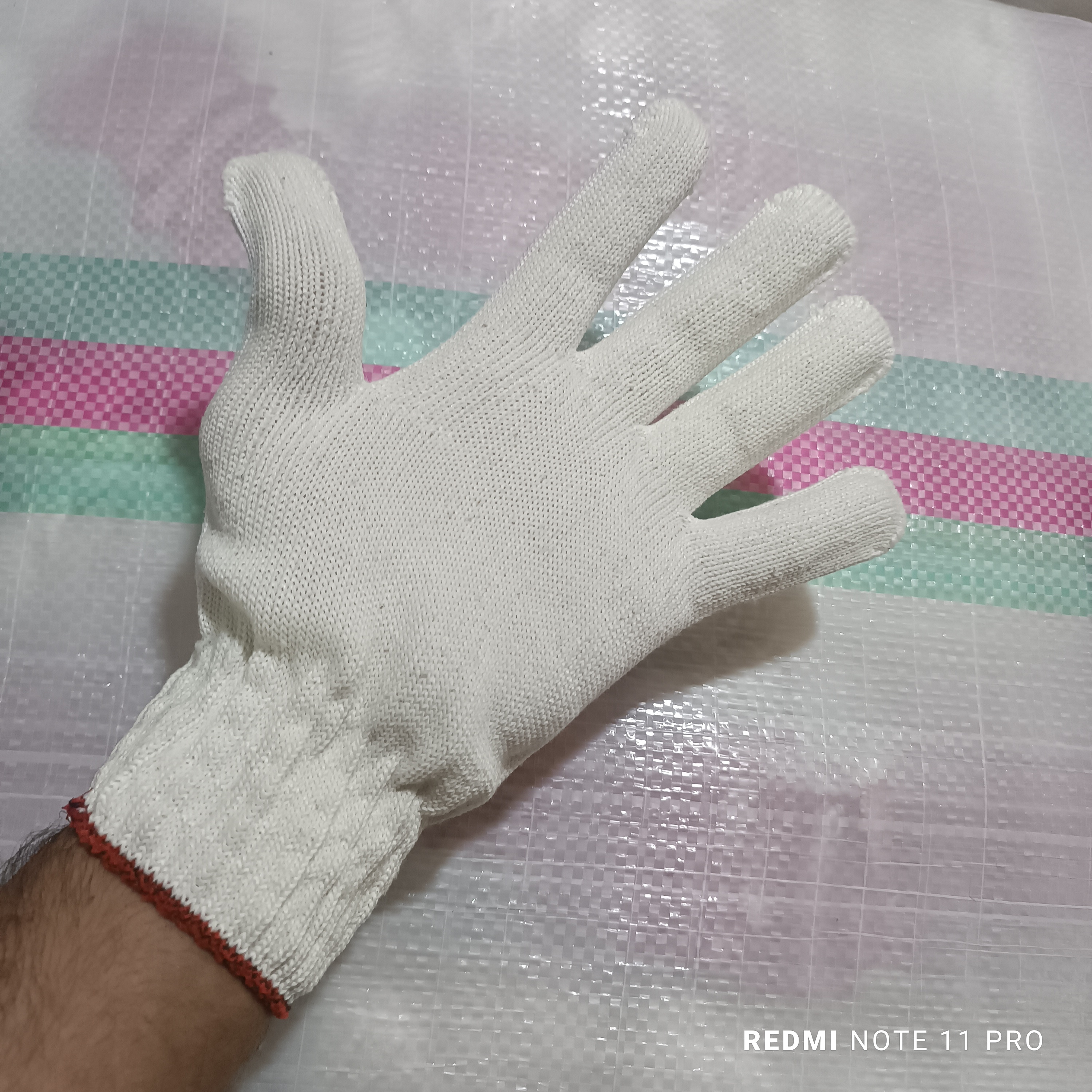 دستکش۷۰ گرم نخ پنبه